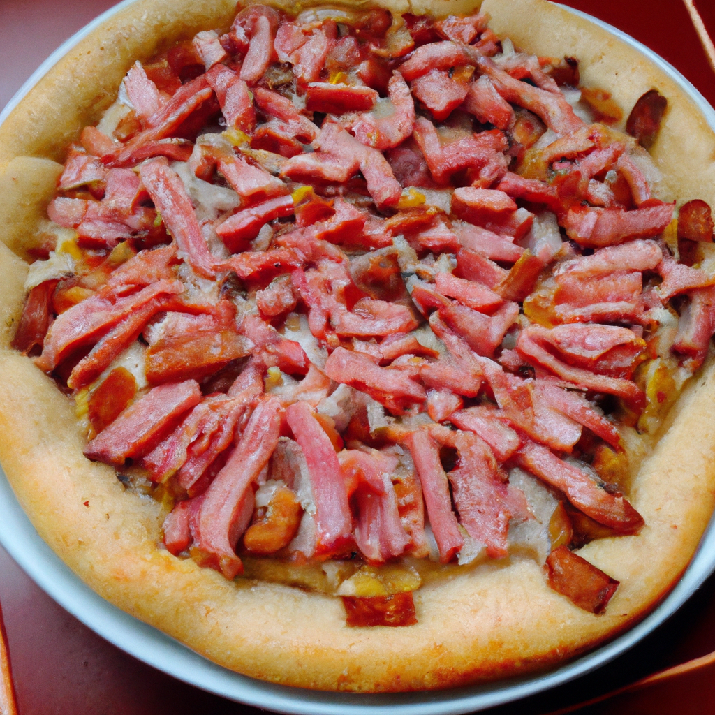 foto da receita Pizza carbonara