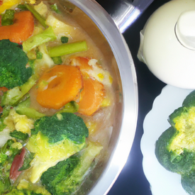 Sopa de brocolis e legumes