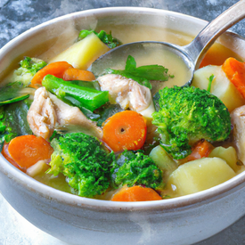 sopa de frango com legumes