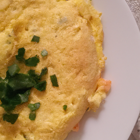 omelete de ovos e queijo