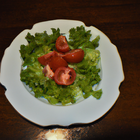 Salada de tomate e alface