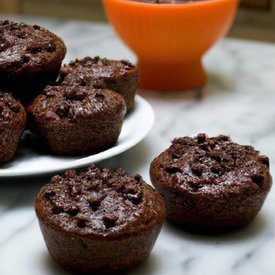 muffins light de chocolate