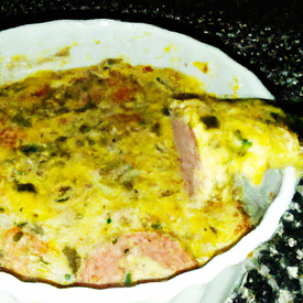 Omelete de Forno com Salsicha da Nê