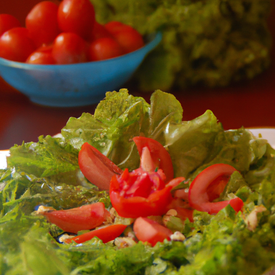 Salada Verde com Tomates