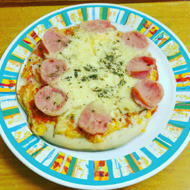 pizza de  microondas