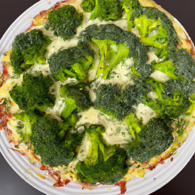 Massa de pizza de brócolis (low carb)