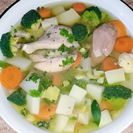 sopa de legumes com frango