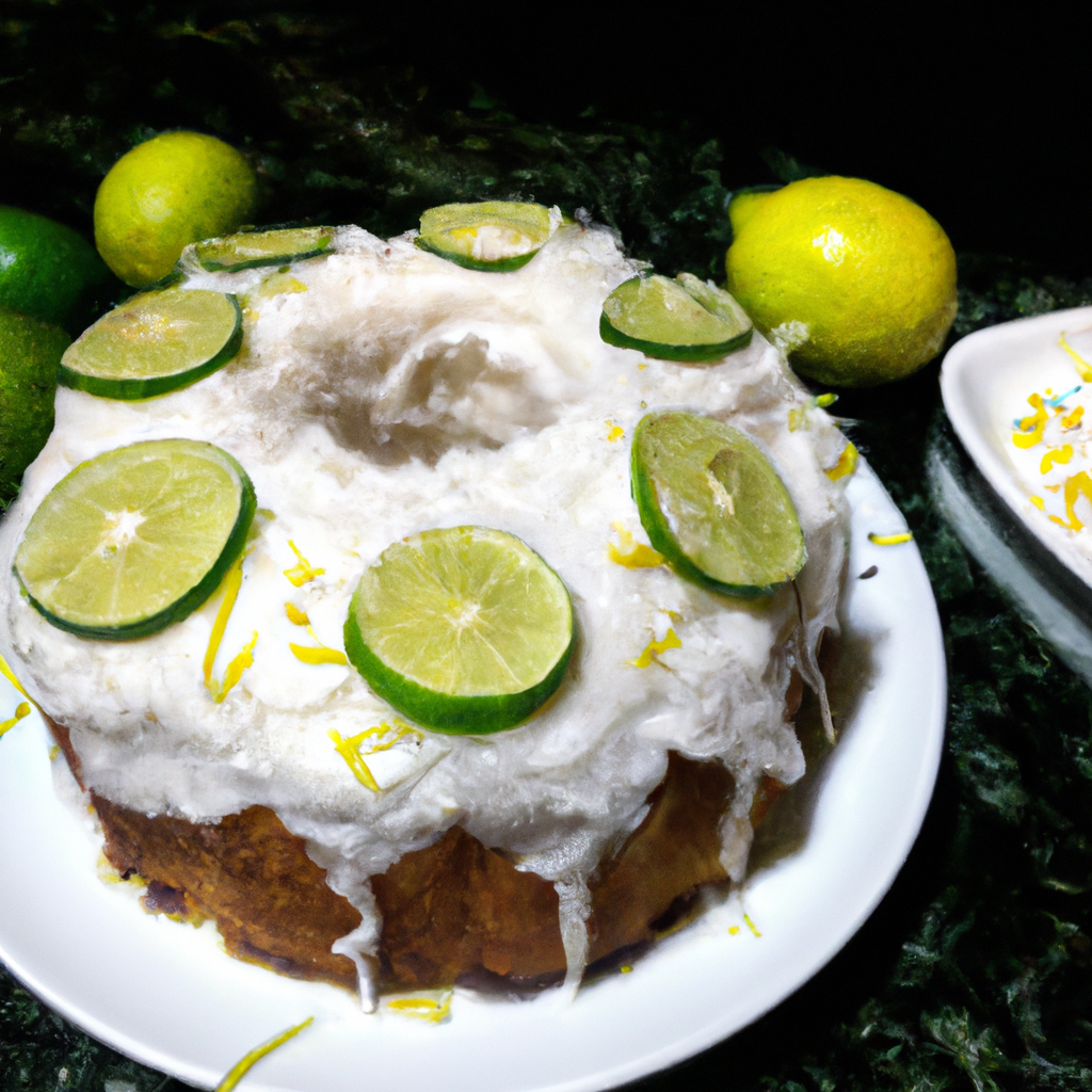 foto da receita Bolo de coco e limão com linhaça