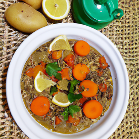 Sopa de lentilha e legumes