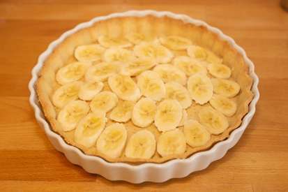 Torta crocante de banana