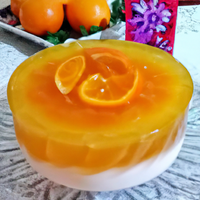 foto da receita Gelatina bicolor de laranja 