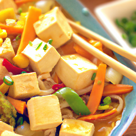 Chop suey com tofu