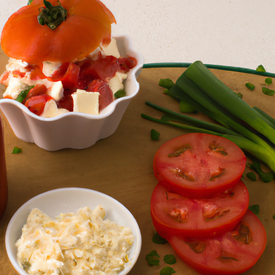 Salada de Ricota e Tomate