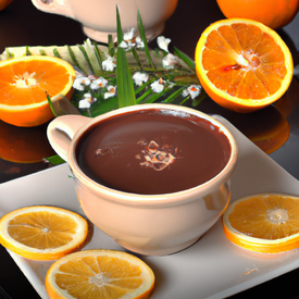 Chocolate quente com laranja