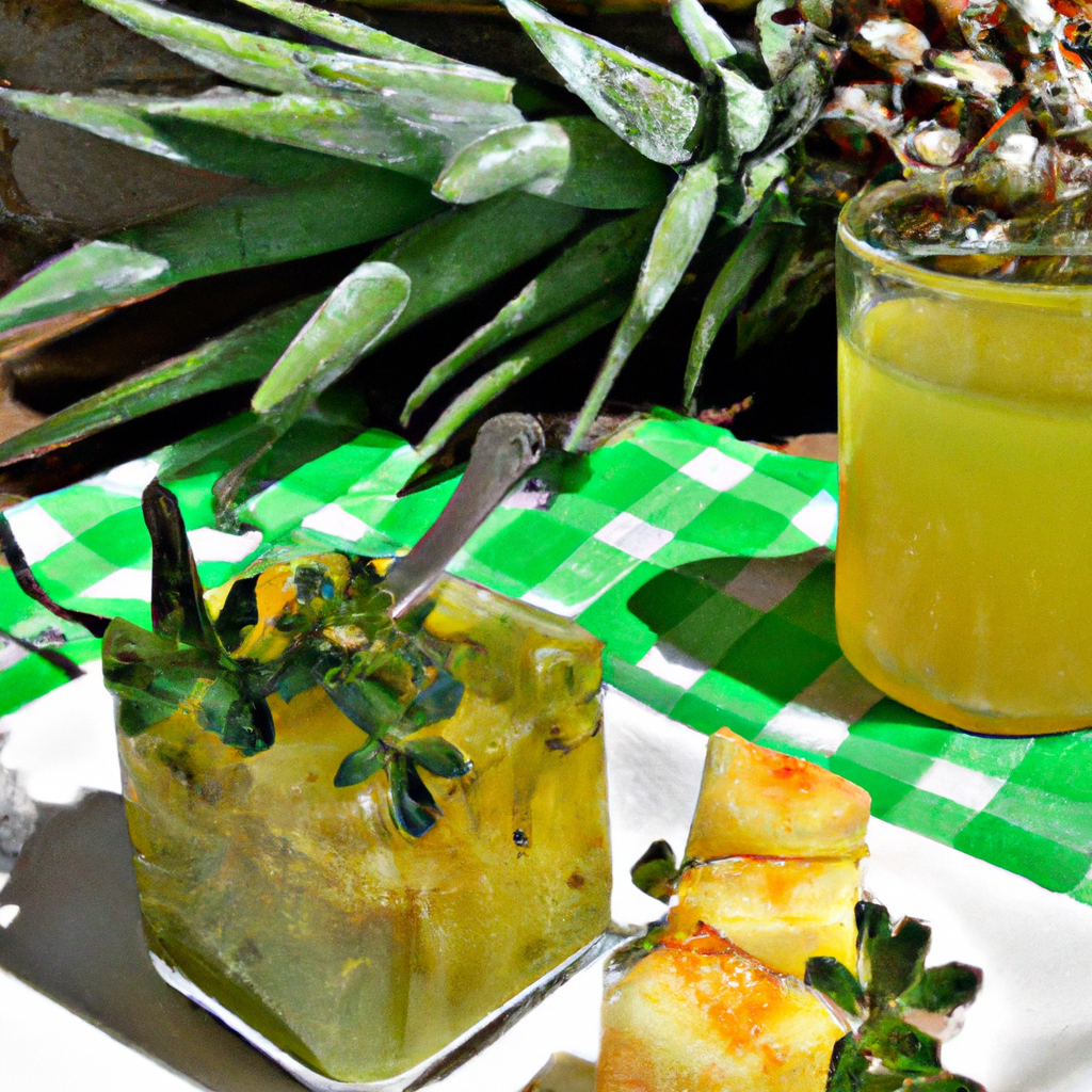 foto da receita Suchá de abacaxi e hortelã