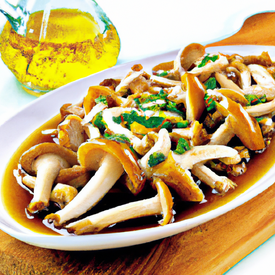 Cogumelos Shimeji com azeite
