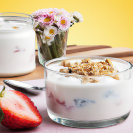 iogurte semi desnatado natural caseiro