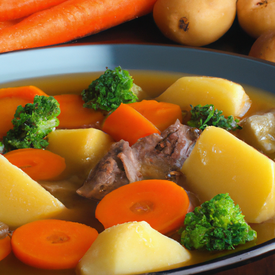 Sopa de Carne Acém com legumes
