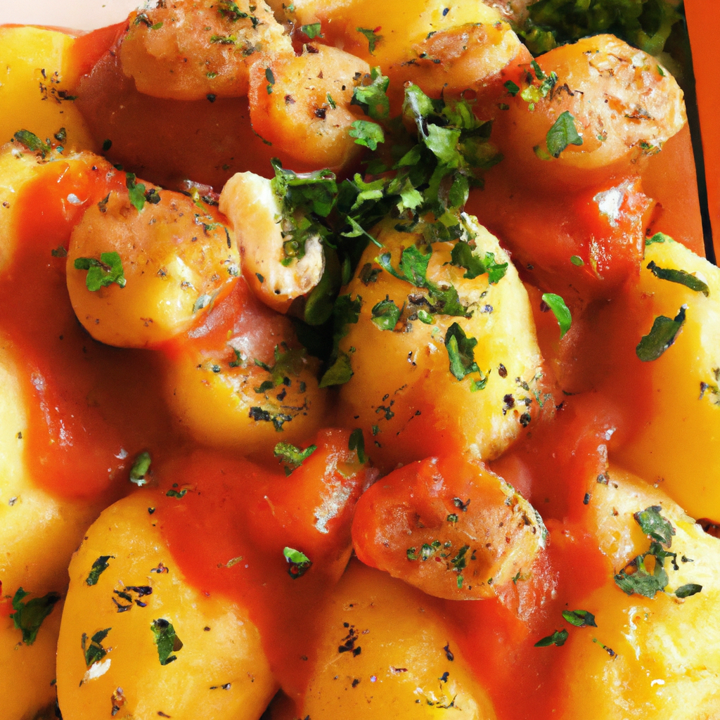 foto da receita Nhoque de batatas com molho de tomate