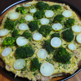Pizza Low Carb da Gigi (só a massa de couve-flor)