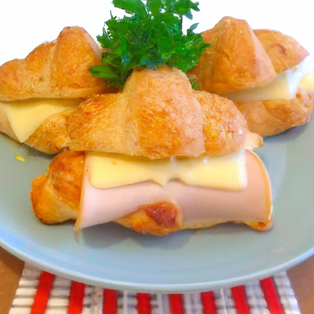 foto da receita Croissant de frango com catupiry
