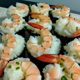 Sushi de camarão